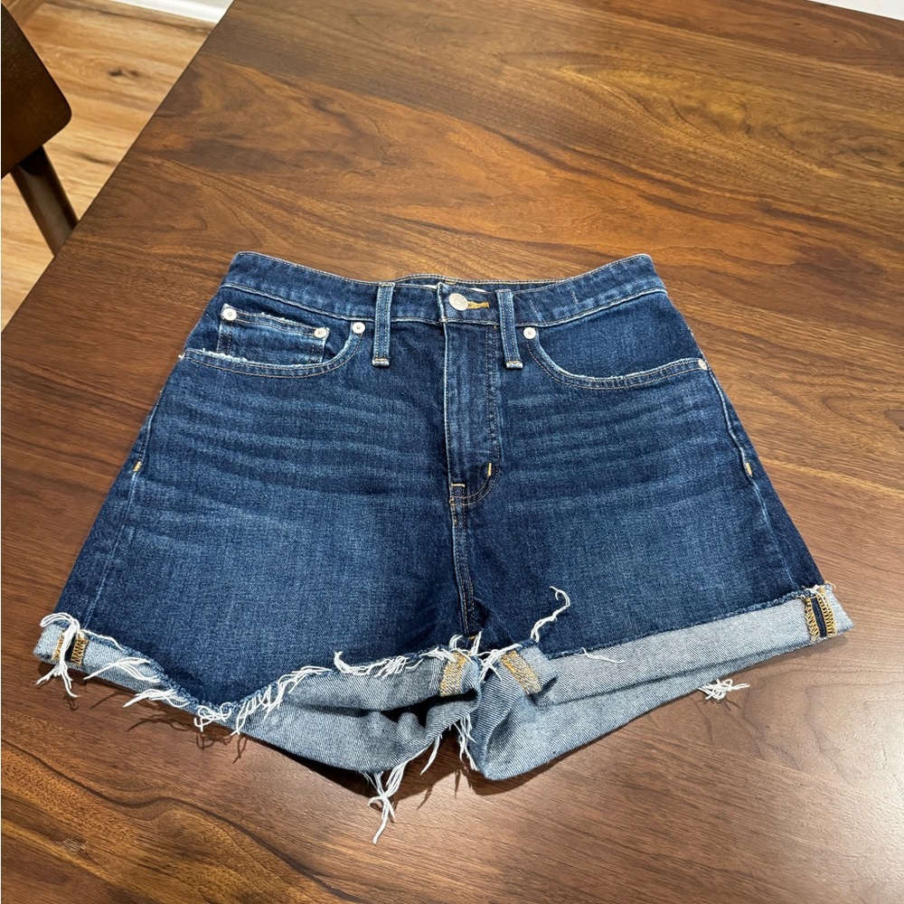 Madewell Dark Blue Jean Shorts